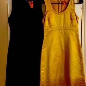 Tory Burch (2) size 6 one black one gold